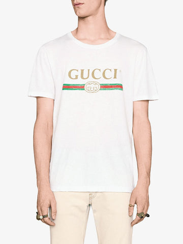Gucci logo print cotton T-shirt