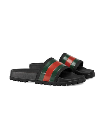 Gucci black Pursuit web slides