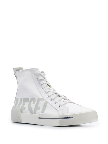 Diesel logo hi-top sneakers