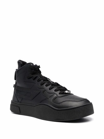 Diesel logo-plaque lace-up trainers