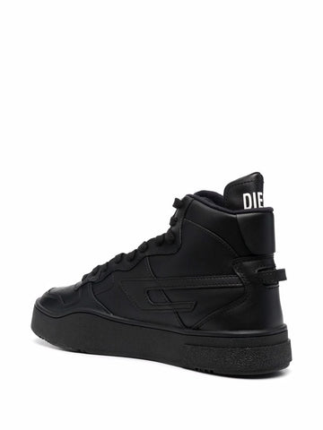 Diesel logo-plaque lace-up trainers