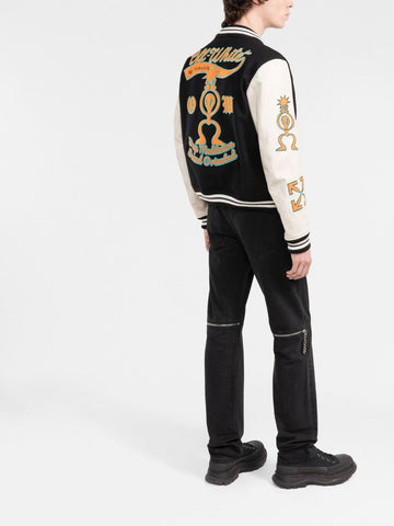 Off-White Patches Varsity Jacket