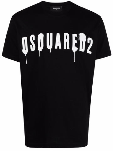 Dsquared2 graffiti-print cotton T-shirt