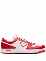 Prada triangle logo-patch low-top sneakers