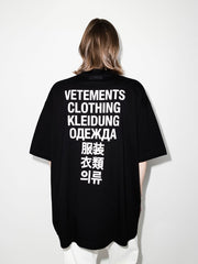 VETEMENTS Translation print cotton T-shirt