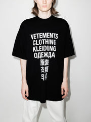 VETEMENTS Translation print cotton T-shirt