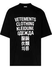 VETEMENTS Translation print cotton T-shirt