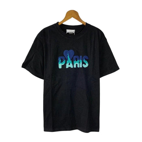 Ami Paris Black Crewneck Tee